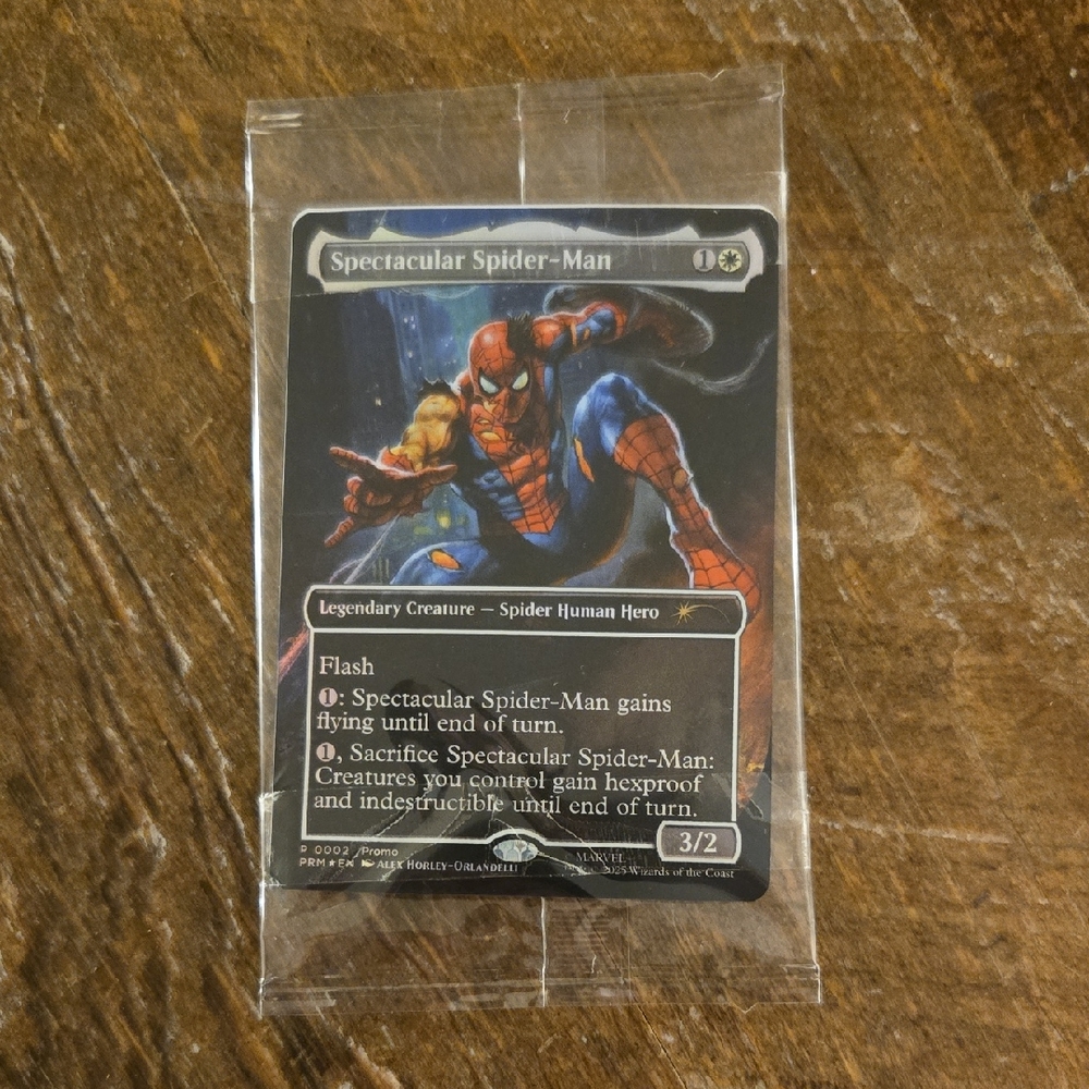 Marvel Spectacular Spider-Man Trading Card - Red and Blue
